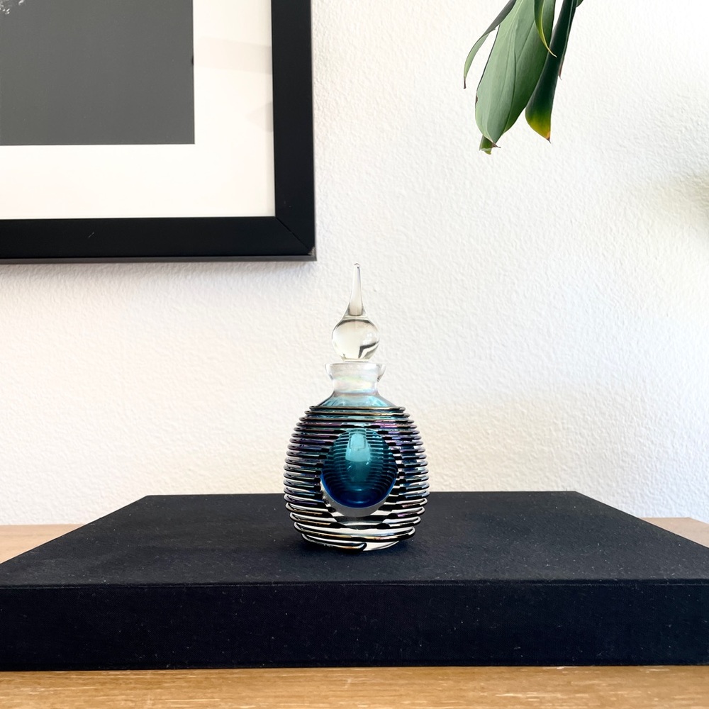 Vintage Murano Italian Sommerso Perfume Bottle